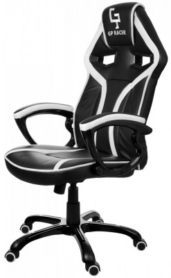 Scaun gaming de birou Gran-Racer Gran-Racer Negru-Alb foto