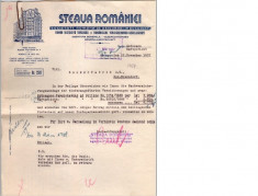 Hartie antet, Steaua Romaniei ,1938,reclama ,lot 2 foto