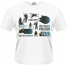 Tricou Star Wars - Ep. VII - Blue Heroes Character foto