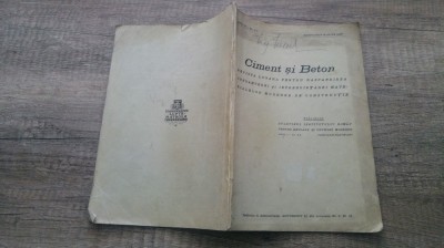 Ciment si beton/ revista lunara materiale constructie, 1936, germana-romana foto