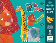 Puzzle gigant Djeco animale jungla foto