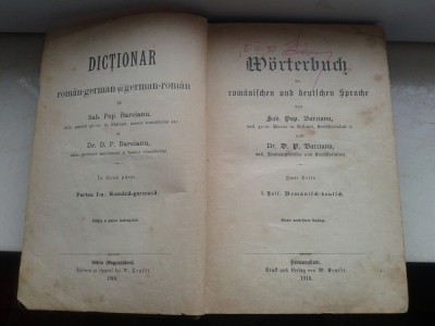 VECHI DICTIONAR 1910 foto