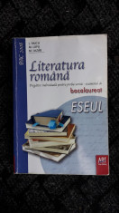 LITERATURA ROMANA BACALAUREAT ESEUL PAICU LUPU LAZAR foto