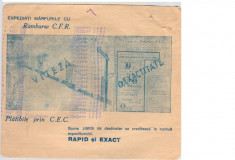 Reclama CEC ,1930-1940, pe extras de cont ,rar ,lot3 foto