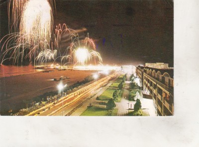 bnk cp Noaptea la Mangalia Sud - Vedere - circulata foto