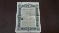 Obligatiune ,Titlu de stat Rusia tarista ,500 franci ,1906 foto