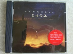 VANGELIS - 1492 Conquest Of Paradise - C D Original ca NOU foto
