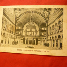 Ilustrata Sibiu- Interior Catedrala Greco-Ortodoxa Ed.Kraft si Doratleft ,interb