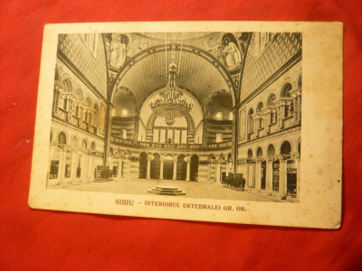 Ilustrata Sibiu- Interior Catedrala Greco-Ortodoxa Ed.Kraft si Doratleft ,interb foto