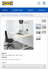 Vand birou Bekant IKEA foto