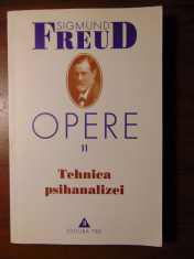 Opere, vol 11: Tehnica psihanalizei - Sigmund Freud (2004) foto