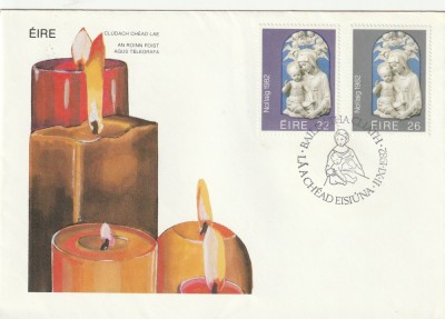 Craciun 1982,FDC ,Irlanda. foto