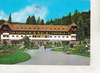 bnk cp Borsec - Pavilionul central - circulata - marca fixa foto