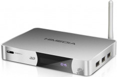 Mini PC HiMedia Q5 II, Dual-Core 1.6GHz, 1GB RAM, 4GB Flash, Wi-Fi, LAN, 3D, Airplay, Android 4.2 (Argintiu) foto