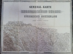 Harta veche Bucovina 1869 foto