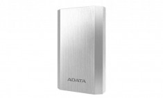 ADATA A10050 Power Bank 10050mAh, Type-A USB, argintiu foto