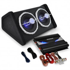 Set HIFI auto &amp;quot;Black Line 140&amp;quot; amplificator subwoofer foto