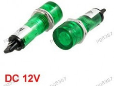 Indicator panou,bec martor, 12x38mm, 12V, verde - 124797 foto