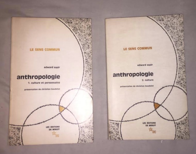 Anthropologie / Edward Sapir Vol. 1-2