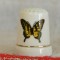 Degetar din portelan, de colectie - tematica : fluture