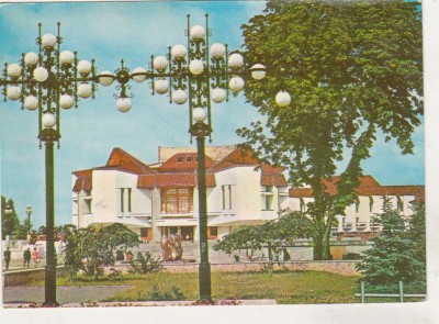 bnk cp Targu Mures - Piata si teatrul de stat - circulata - marca fixa foto