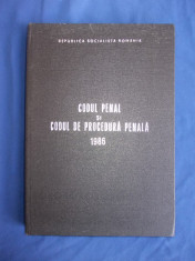 CODUL PENAL SI CODUL DE PROCEDURA PENALA ( UZ INTERN ) * 1986 foto