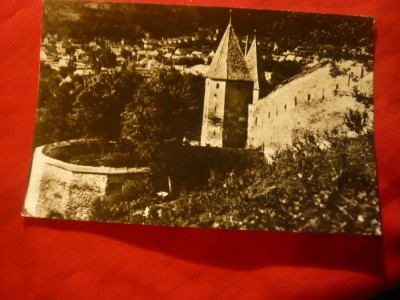 Ilustrata Sighisoara - Turnul si Bastionul Macelarilor , anii &amp;#039;60 foto
