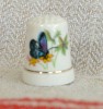 Degetar din portelan, de colectie - tematica : fluture, Decorative