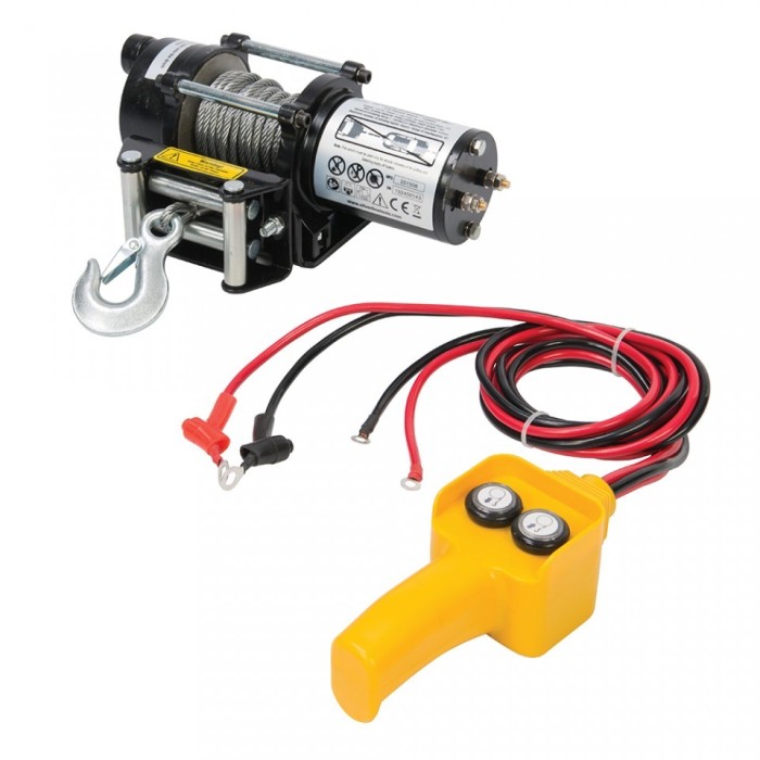 Troliu , vinci electric 12V 2000lb 910Kg Silverline winch foto mare Troliu , vinci electric 12V 2000lb 910Kg Silverline winch foto mare