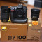 Nikon D7100 cu Nikkor 35 mm f1.8 + Nikkor 18-105 f3.5-5.6 + Grip