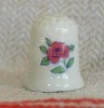 Degetar din portelan, de colectie - tematica : flori, Decorative