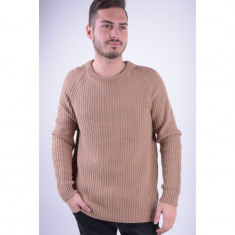 Pulover Selected Shncreek Crew Neck Camel foto