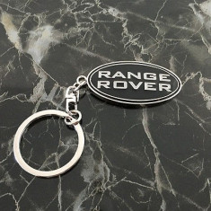 Breloc auto metal negru pentru RANGE ROVER + ambalaj cadou foto