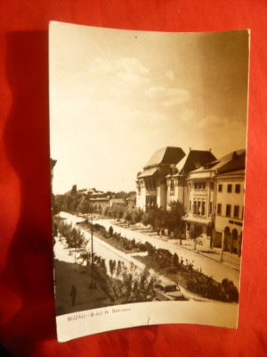 Ilustrata Buzau - Bdul N.Balcescu ,circulat 1963 foto