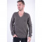 Pulover Jack&amp;Jones Pipe V-neck Raven