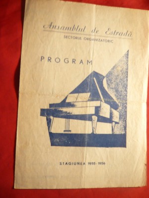 Program-Ansamblul Estrada ,stagiunea 1955-1956-Dansati cu noi -Horia Serbanescu foto