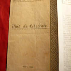 Program Teatrul de Opereta -Vant de Libertate de Dunaevschi ,stagiunea 1955-1956