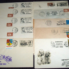 Lot 30 plicuri romanesti cu stampile speciale anii 70-80