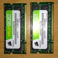 Memorie RAM Corsair 2 x 2GB DDR2 SODIMM pentru laptop foto
