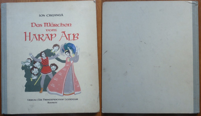 Ion Creanga , Povestea lui Harap Alb ,1958 , in germana , linogravuri de Demian