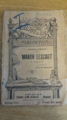 RWX 19 - BIBLIOTECA PT TOTI 60 - MANON LESCAUT - ABATELE PREVOST - ANII 1900 foto