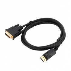 Cablu adaptor Displayport tata la DVI tata 24+1 HD 1080P 1.8M, negru foto