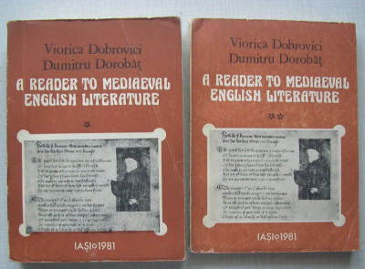 Viorica Dobrovici, D. Dorobat - A Reader To Mediaeval English Literature vol 1+2 foto