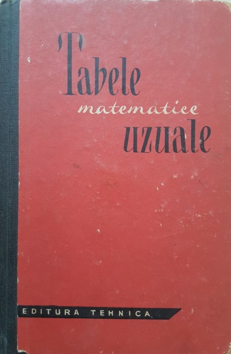TABELE MATEMATICE UZUALE