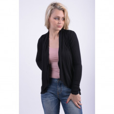 Cardigan Subtire Fara Nasturi Fresh Made Angie Negru foto