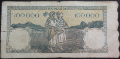 Bancnota 100000 lei - ROMANIA, anul 1946 / Mai *cod 18 foto