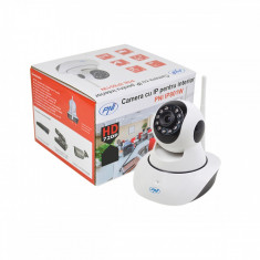 Resigilat : Camera supraveghere video PNI IP801W 720P cu IP P2P PTZ wireless, slot foto