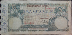 Bancnota 100000 lei - ROMANIA, anul 1946 / Mai *cod 13 foto