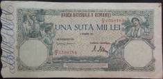 Bancnota istorica 100000 lei - ROMANIA, anul 1946 / Octombrie *cod 34 foto