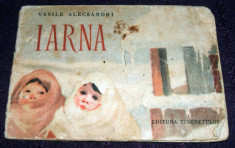 Vasile Alecsandri - Iarna, ilustratii Despina Ghinocastra, editie rara 1955 foto